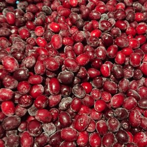 Dondurulmuş Kızılcık Meyvesi